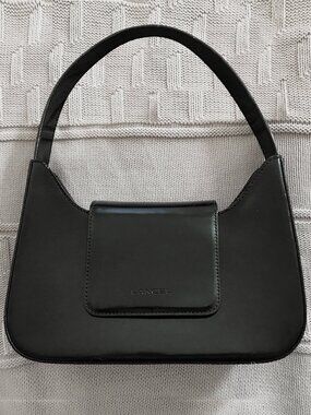 LANCEL PARIS Patent Leather Sixtine Top Handle Bag